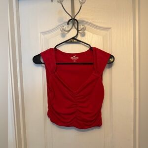 Red Hollister top size sm